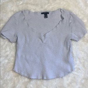 3/$30 Forever 21 grey ribbed crop top